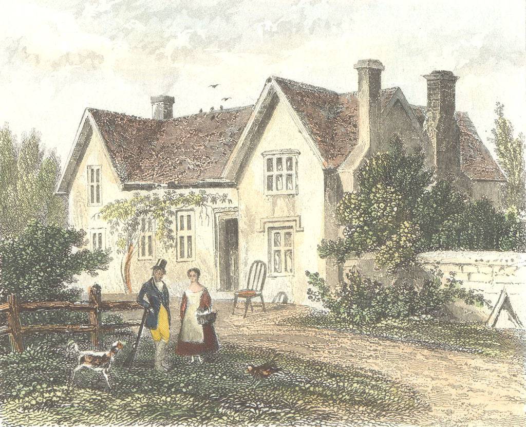 YORKS. Shandy Hall, Coxwold. DUGDALE 1835 antique vintage print picture
